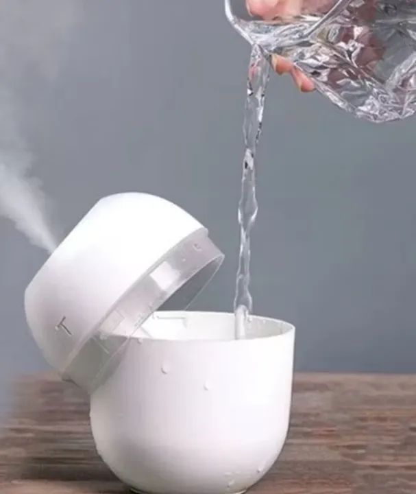 Mini Umidificador De Ar climatizador com led colorido 200ML Para casa Difusor De Aroma USB - Foto 3