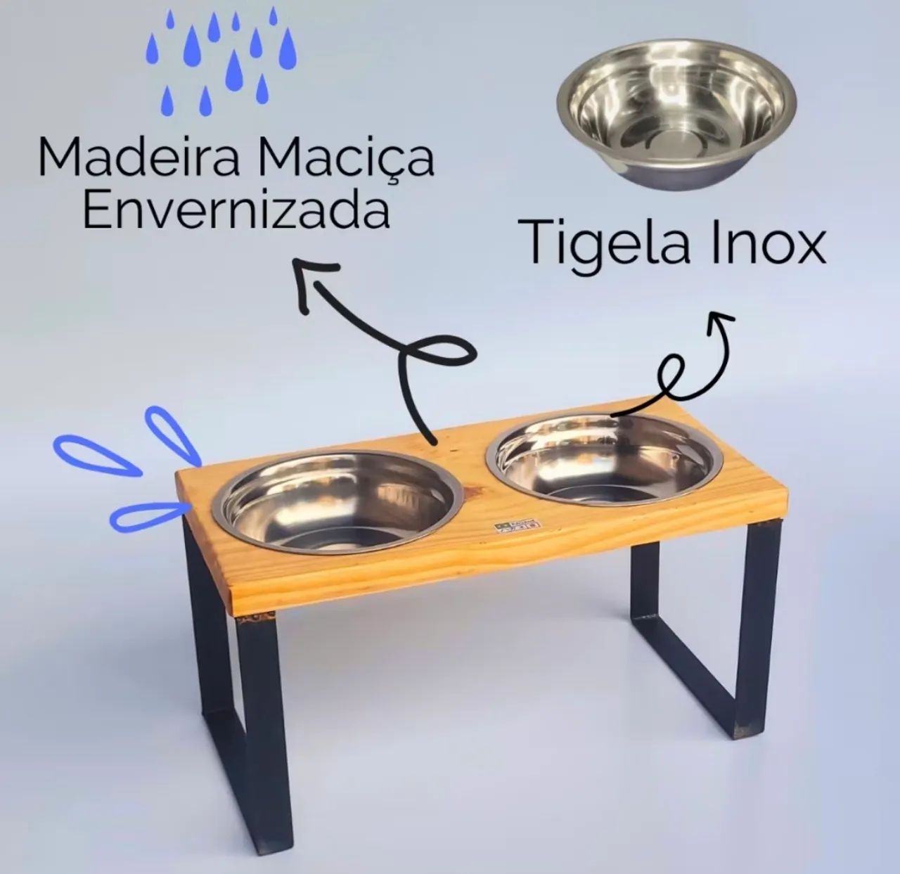 Comedouro Pet Elevado Duplo - Foto 3