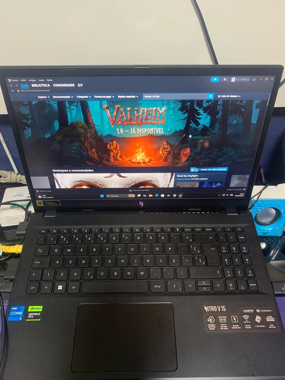 Notebook acer V15 (aceito ps5 como parte)