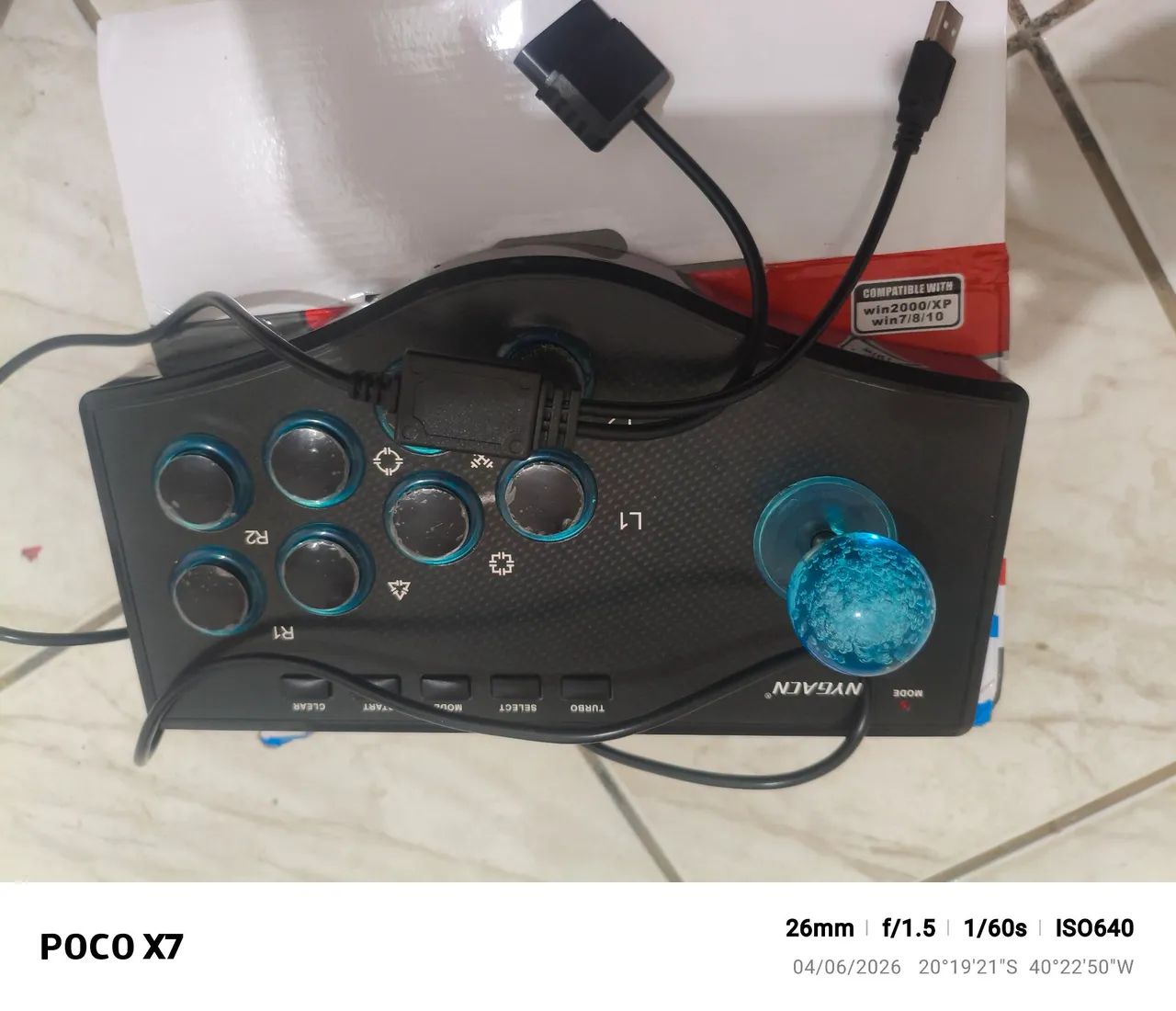 Controle arcade 