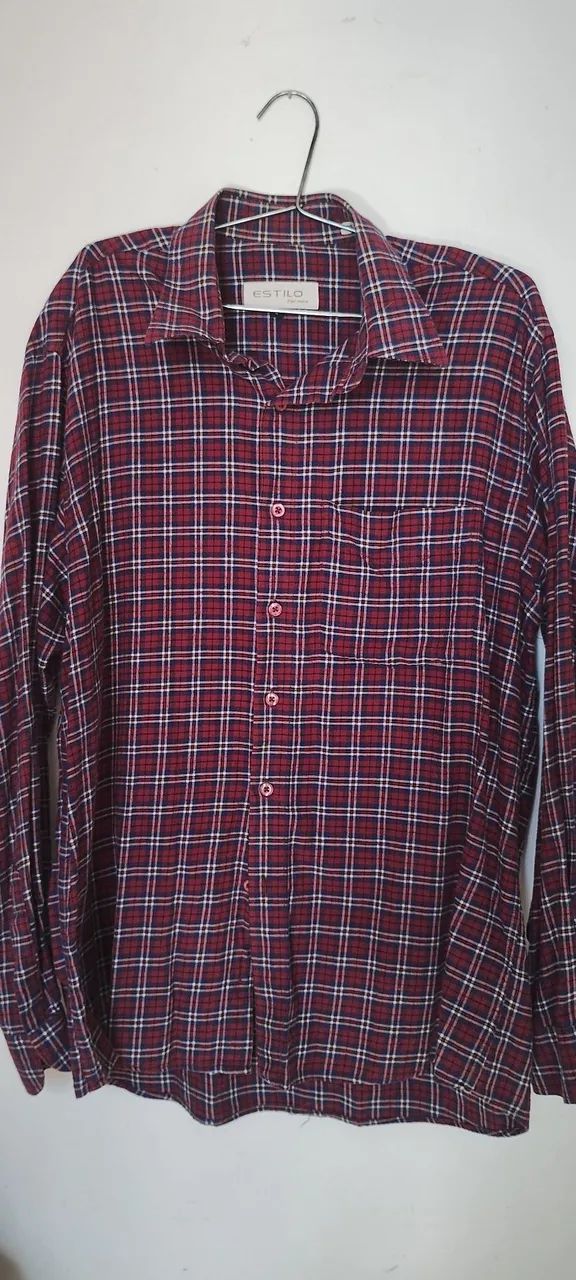 Camisa de flanela 100% algodão 