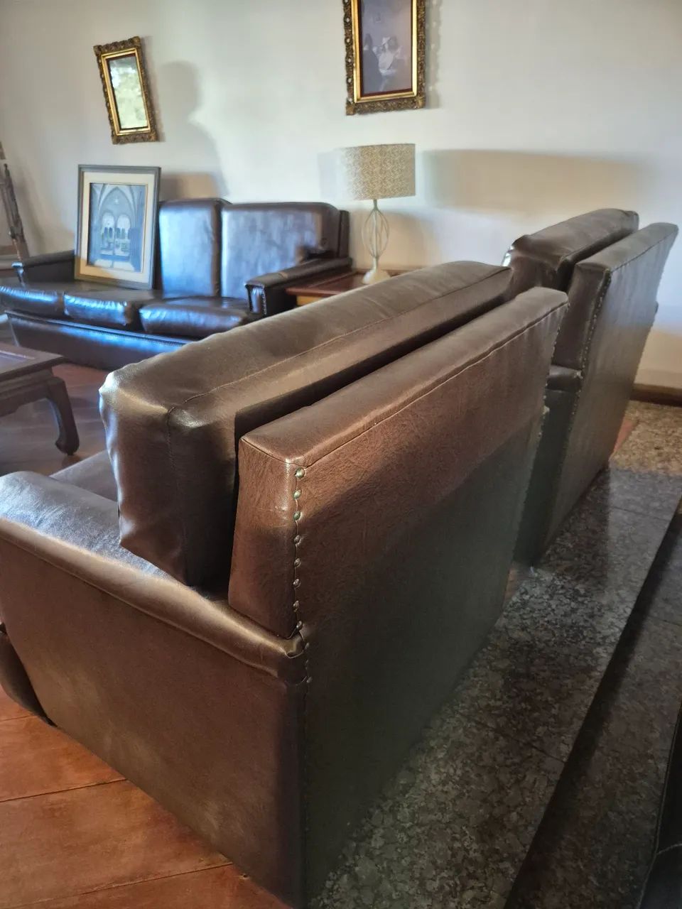 4 poltronas em couro legítimo  - Foto 2