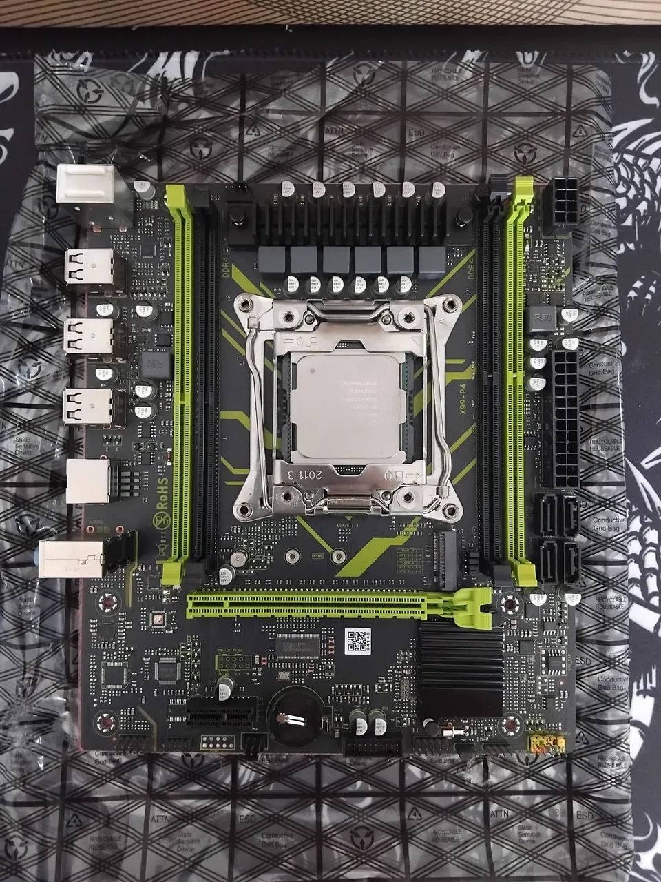 KIT PROCESSADOR E PLACA MÃE X99 SOYO