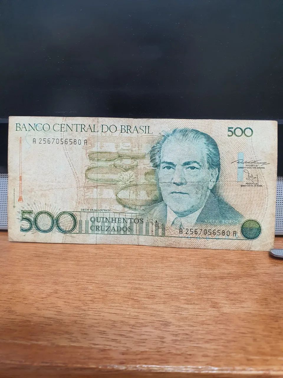 Cédula 500 cruzados banco central  - Foto 3