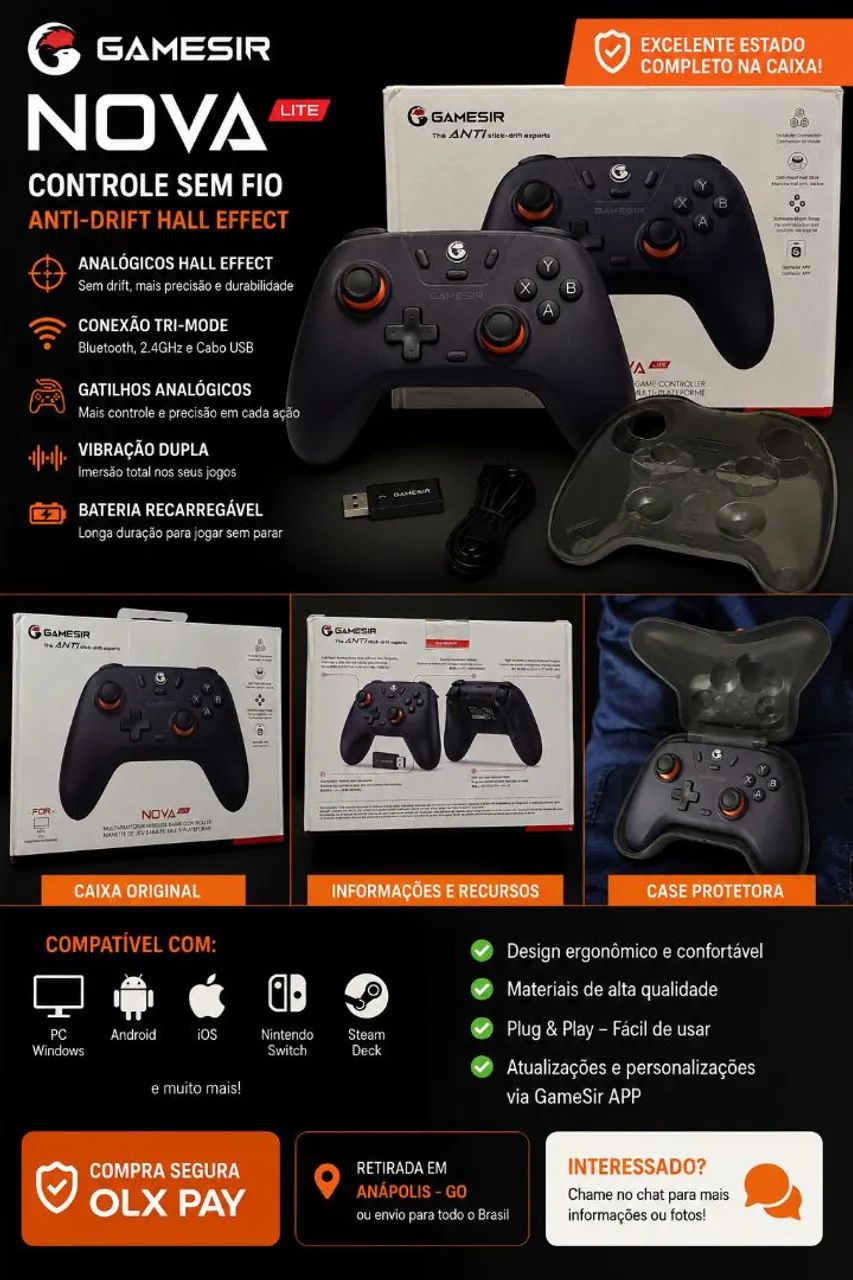 Controle PC Gamesir NOVA LITE 