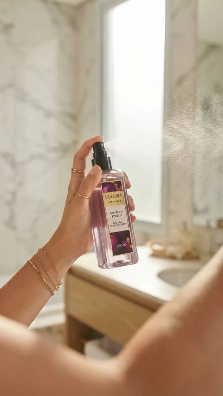 Body Spray - Ameixa e Pralinê  - Eudora - 200ml