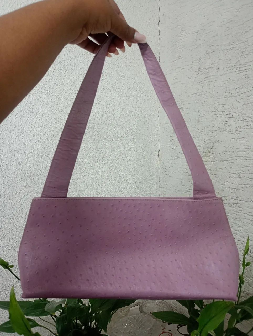 Bolsa lilás texturizada Mugler  - Foto 2