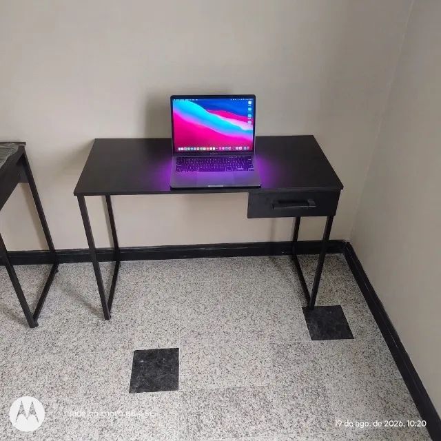 Escrivaninha com Gaveta 1M Mesa Multiuso Industrial para Computador Notebook de Estudo - Foto 2