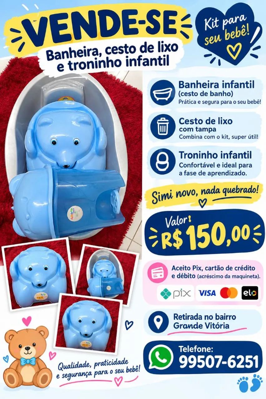 Kit de bebê menino 