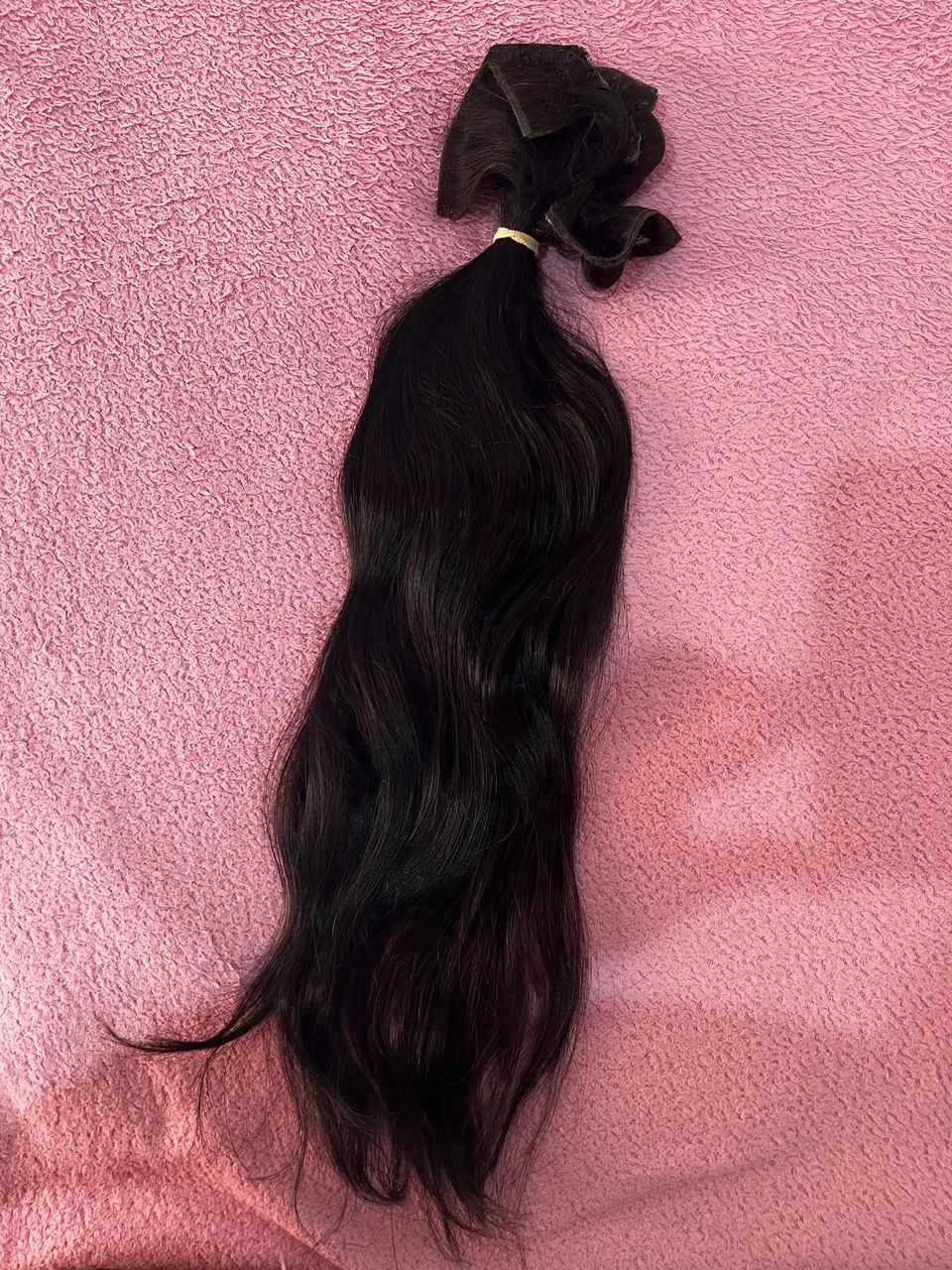 Cabelo brasileiro ( PRETO ) 200gm 75cm  - Foto 3