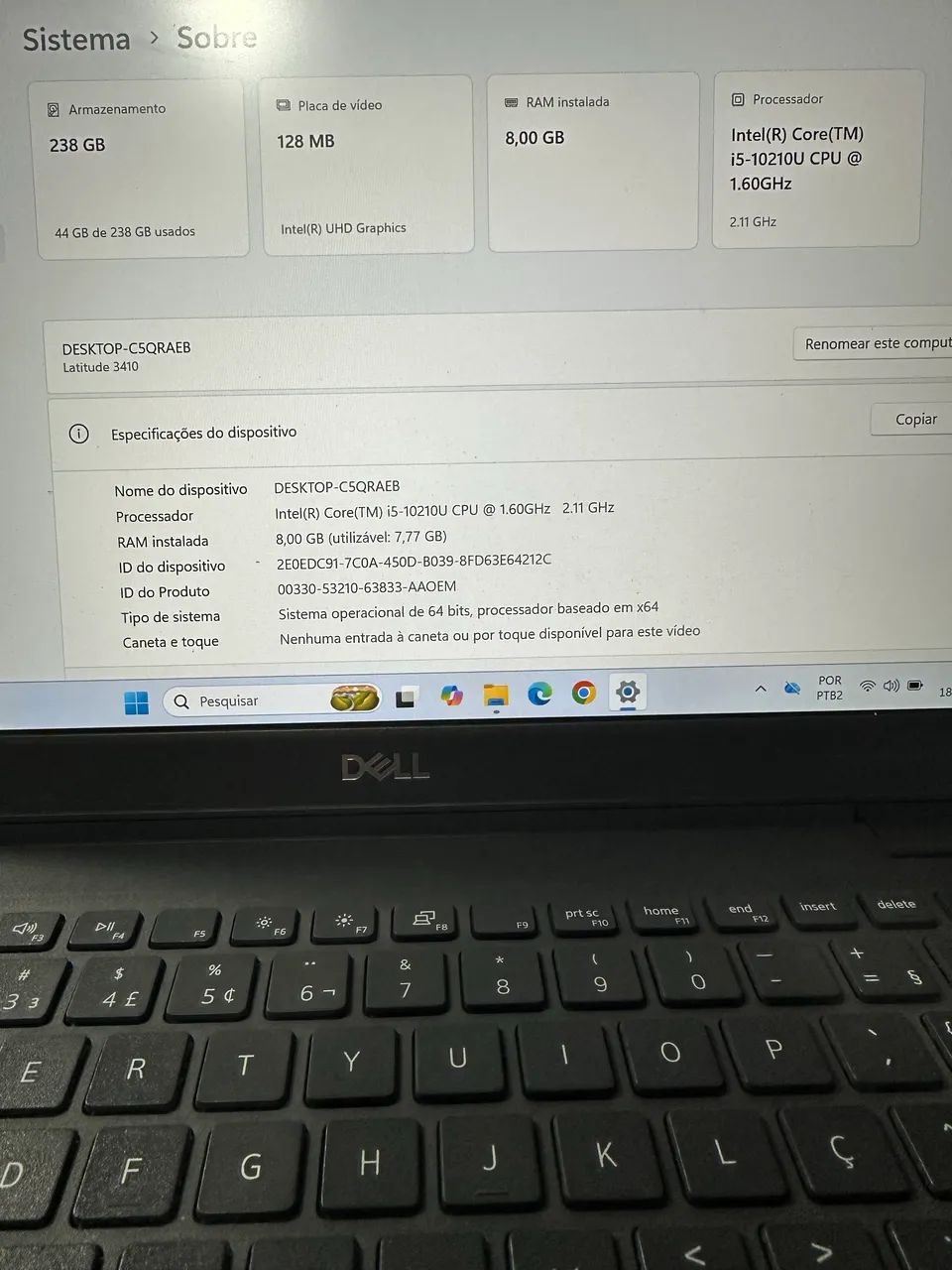 Notebook Dell i5 de décima geração  - Foto 4