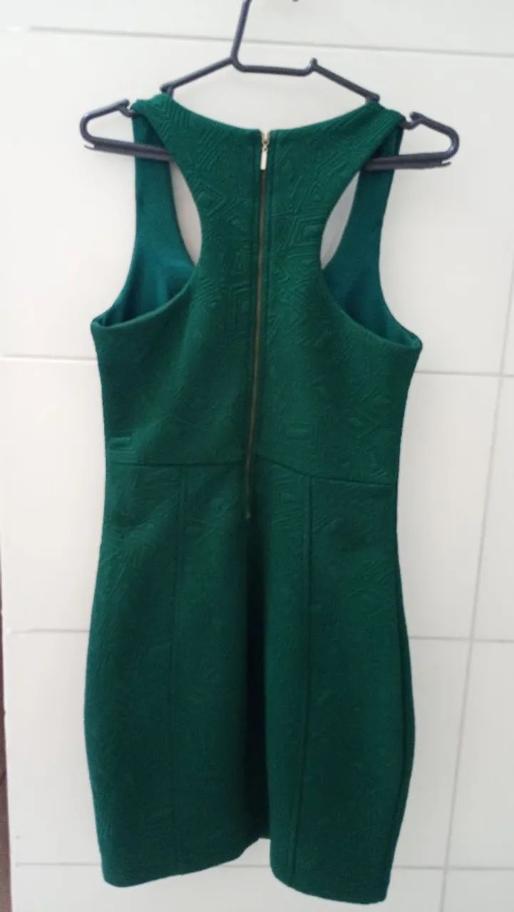 Vestido Verde Com Zíper nas Costas - Foto 2