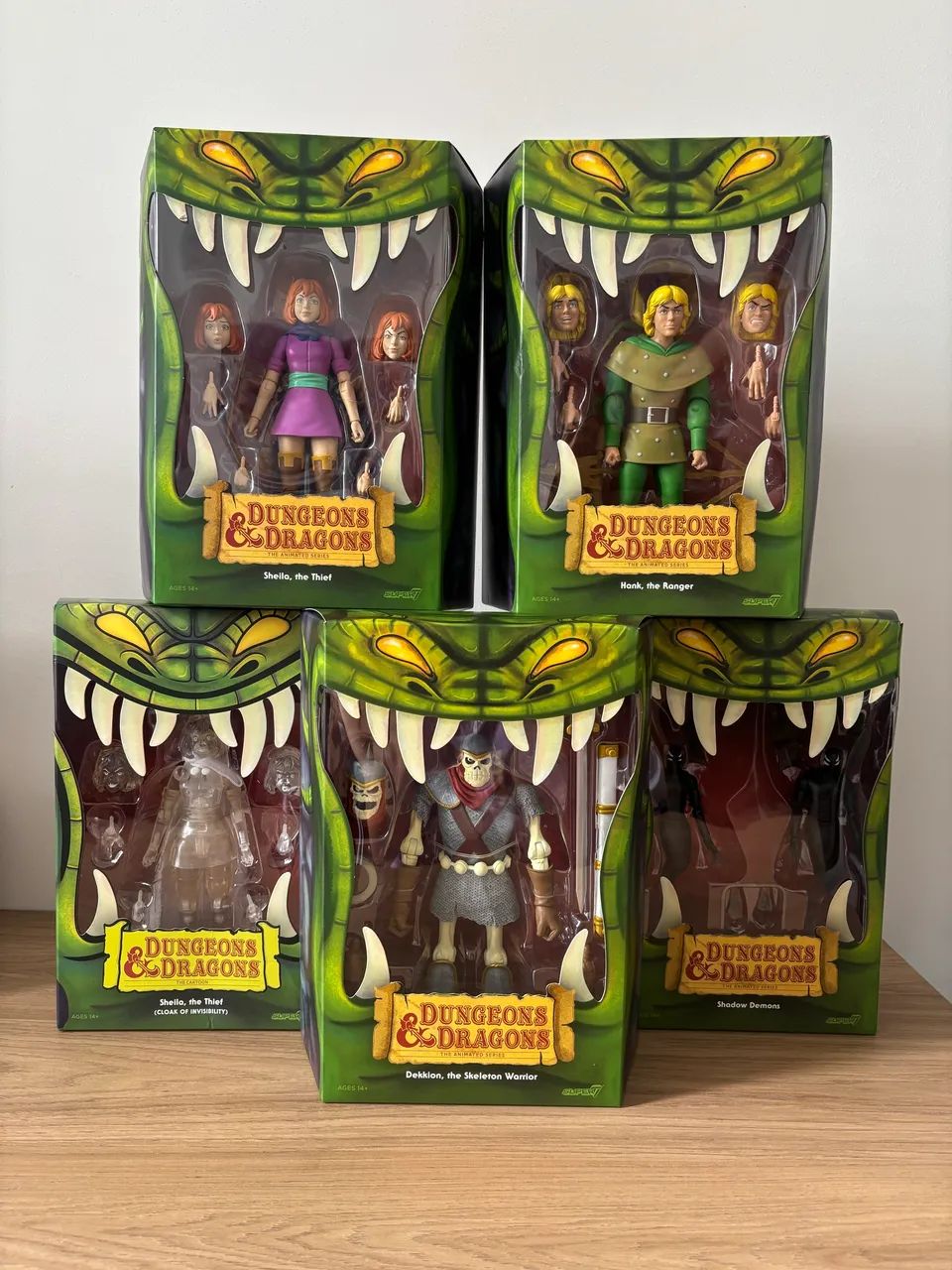 Caverna do Dragão Ultimates Super7 Kit 5 Personagens