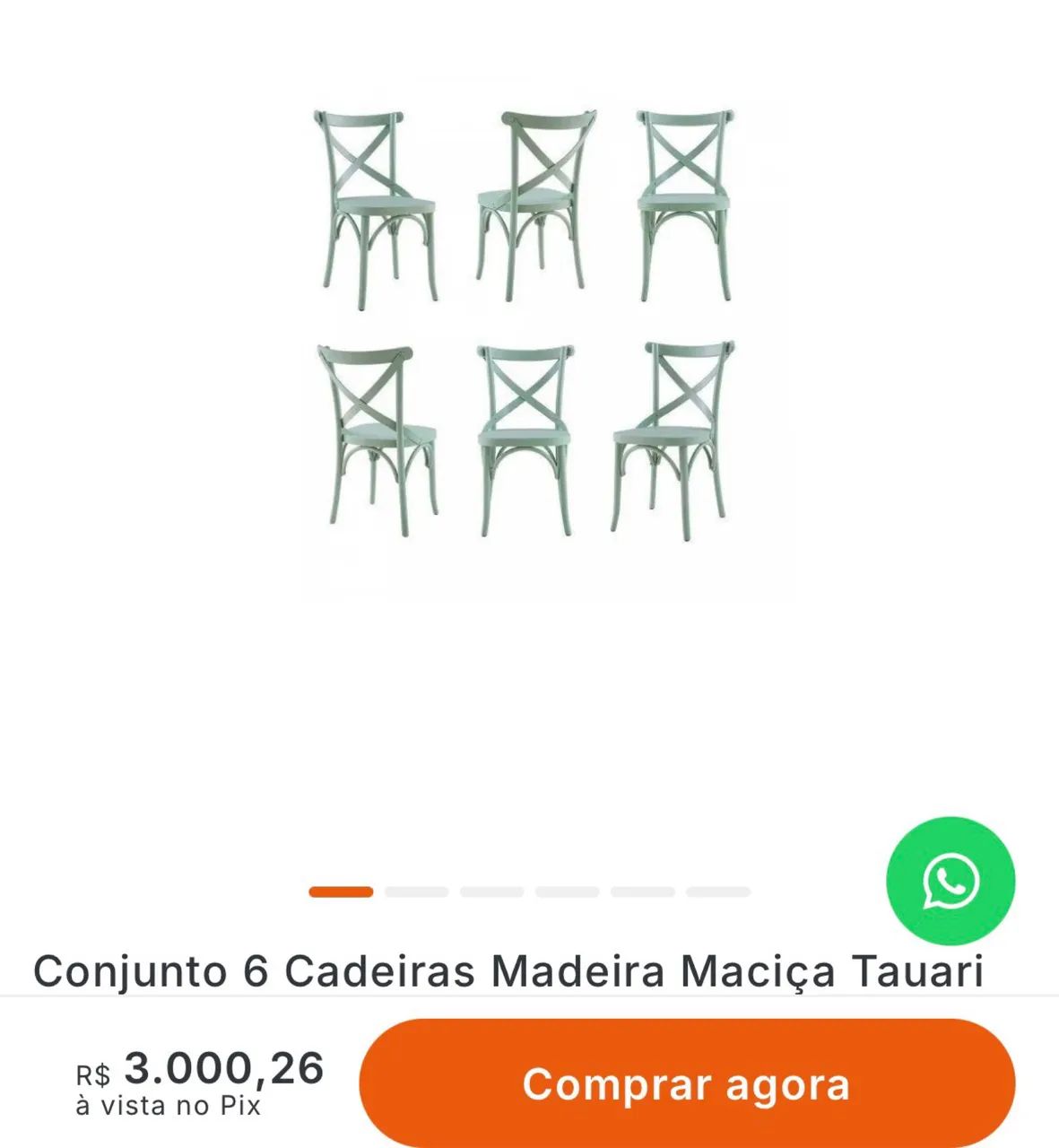 Jogo de cadeiras em madeira maciça - Foto 2