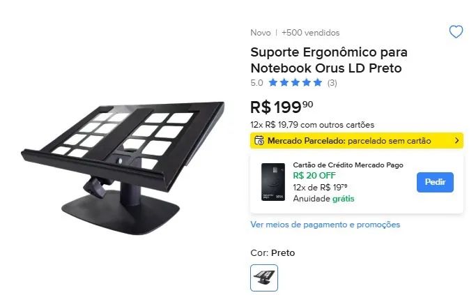 Cadeira de escritório + suporte notebook  - Foto 5