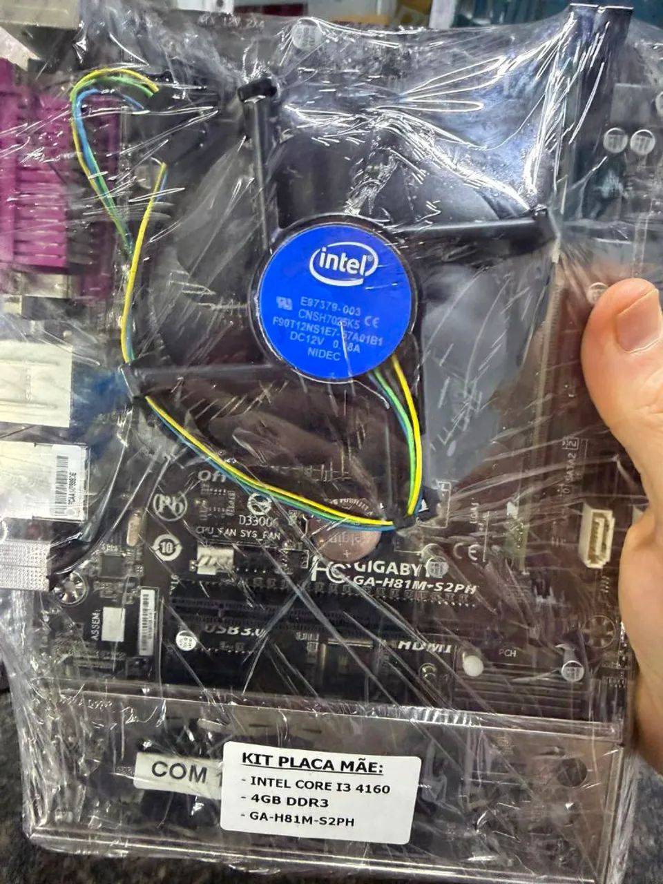 Kit Placa Mãe COMPLETA I3 Seminova