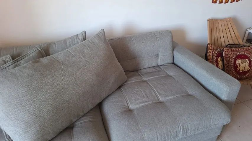 Sofá Cama Beirute na cor cinza - 2,1 metros - Em ótimo estado - Foto 3