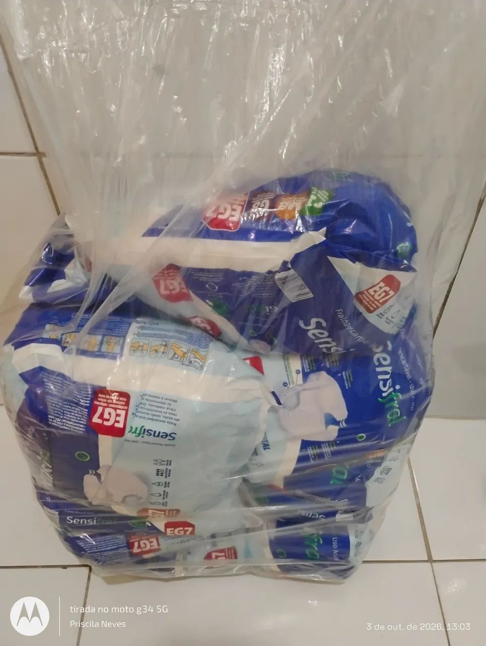 Fralda geriatrica sensifral premium