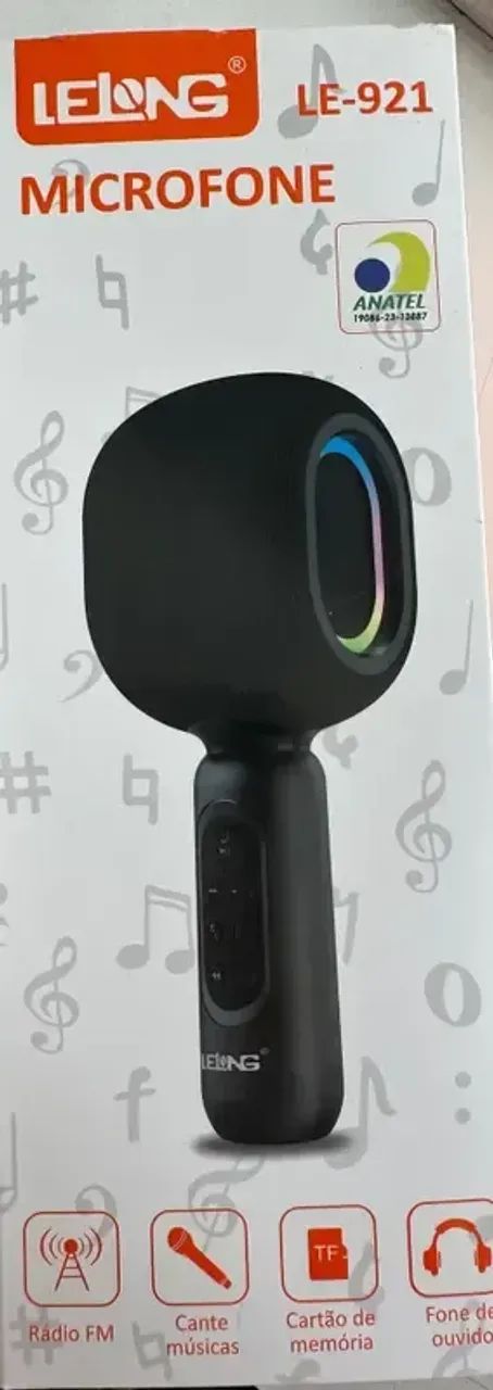 Microfone Karaokê Sem Fio - Foto 4