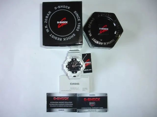Relógio Casio G-Shock World Time Black Dial Analog Digital - Foto 2