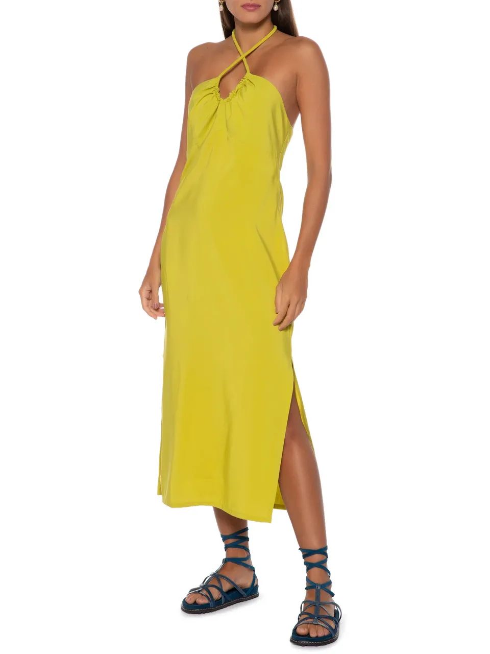 Vestido Casaquinho Sofie Verde La Chocolê - Foto 5