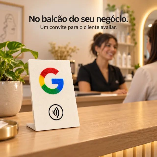 Placa NFC para avaliações no Google por aproximação - Foto 2