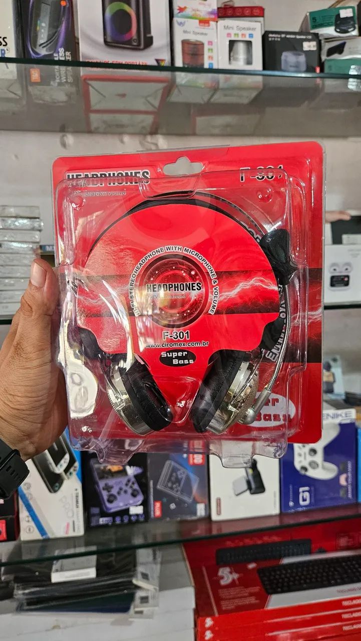 Fone headset com fio M-301