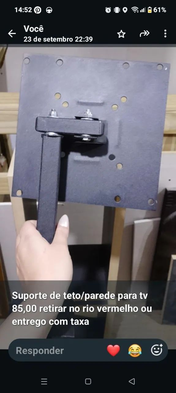 Suporte teto/parede tv