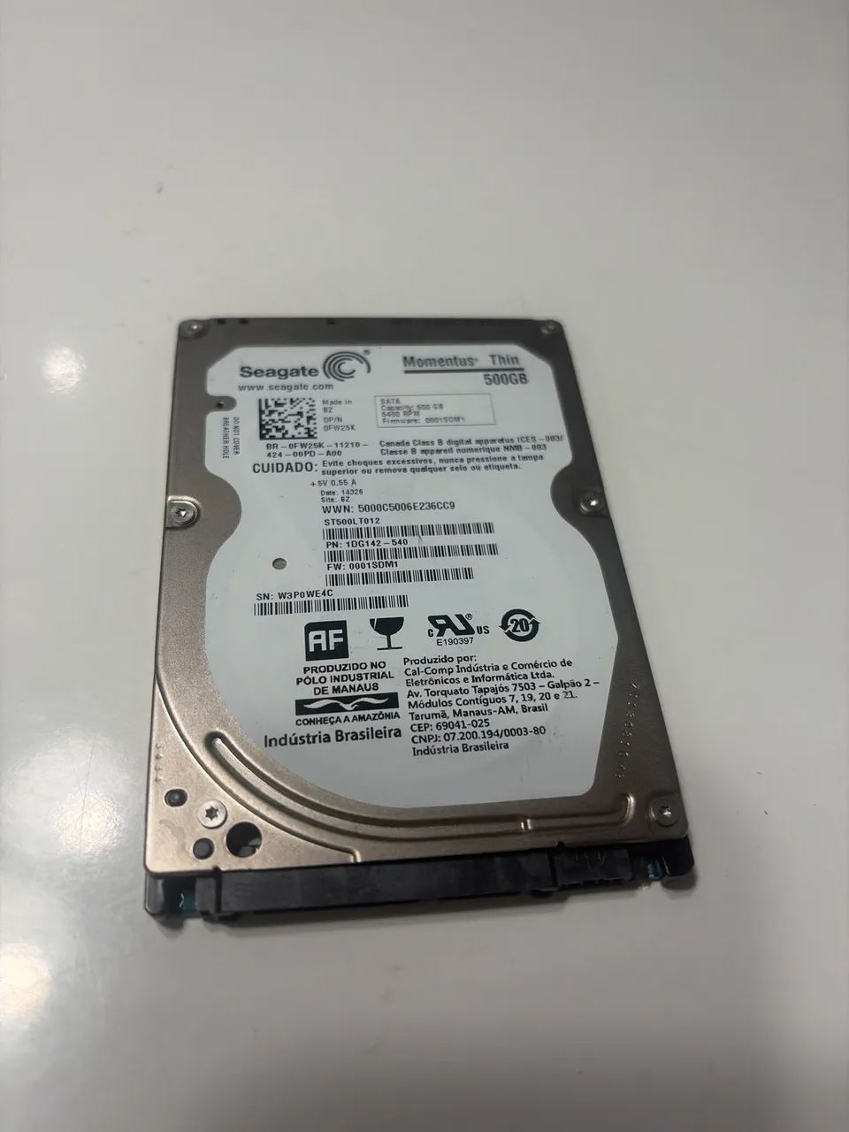 HD Note Seagate 500GB
