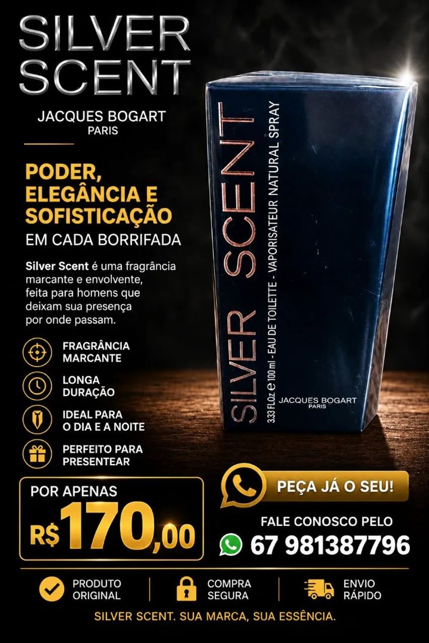 Perfume Silver cent Original e lacrado  - Foto 2