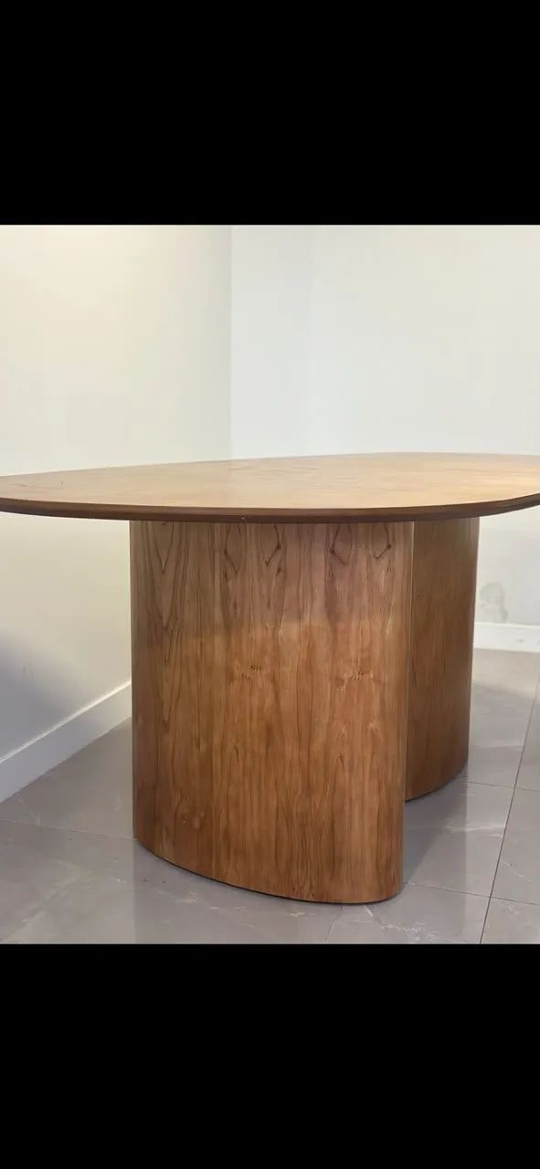 mesa de jantar madeira maciça orgânica - Foto 4