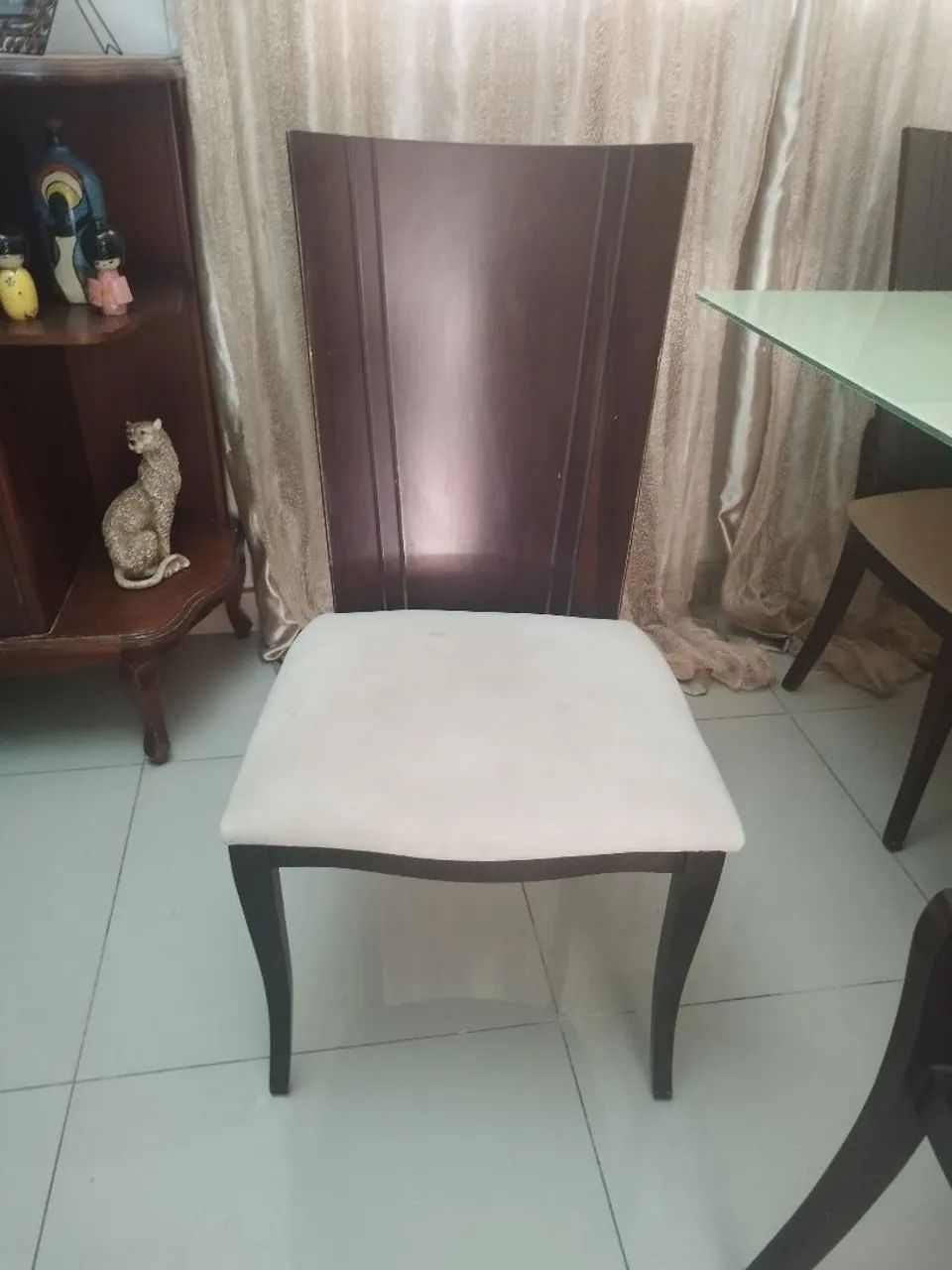6 cadeiras em madeira para mesa de jantar - Foto 5
