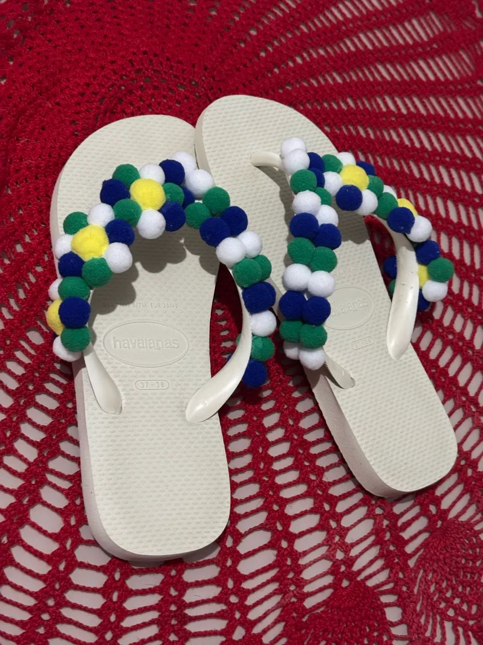 Chinelo Havaianas Pompom Brasil - Foto 4