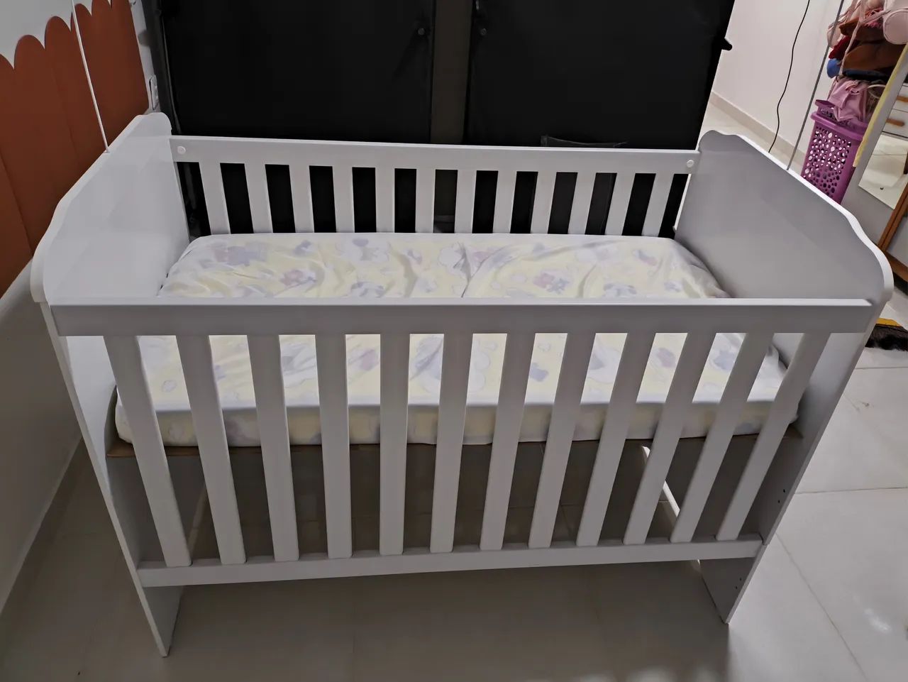 Berço 3 em 1 com colchão 