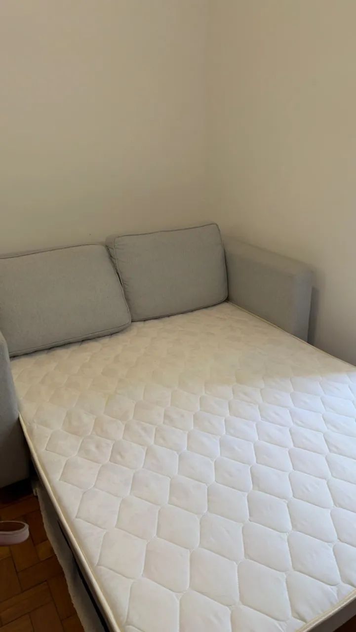 Sofá-cama cinza  - Foto 2