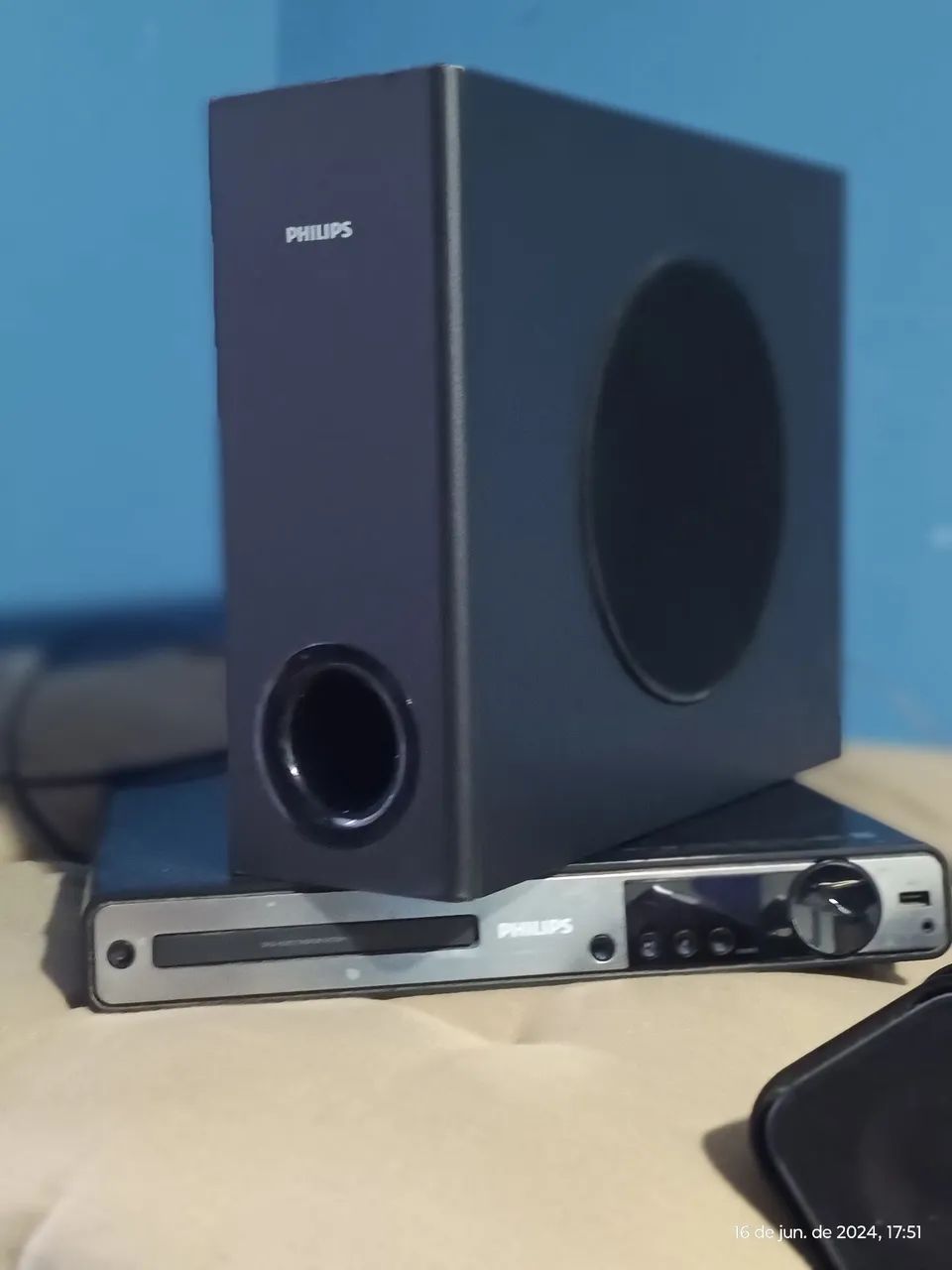subwoofer Philips, completo parte do sistema de Home - Foto 5