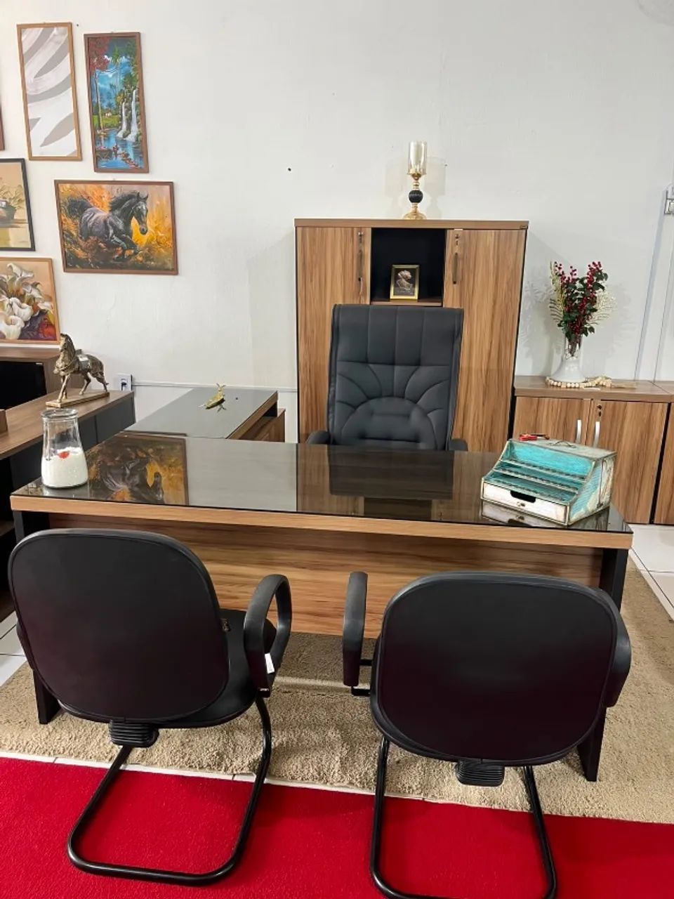 Mesa com auxiliar escritório - Foto 2