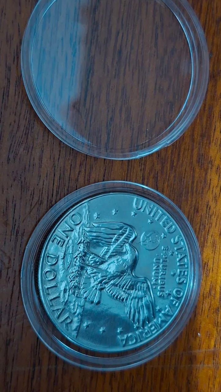 Moeda de 1 Dollar (Eagle / Eisenhower) 1974 - Foto 4
