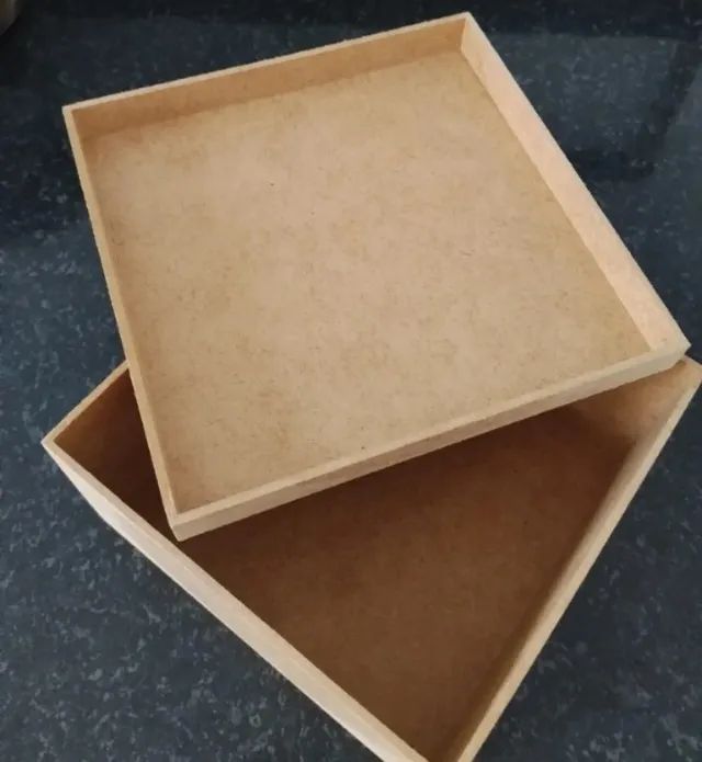 4 caixas presente em mdf cru - Foto 4