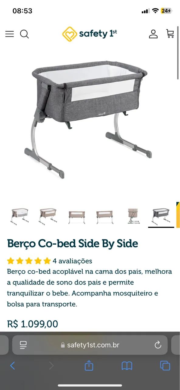 Berço co bed safety 1st - Foto 4