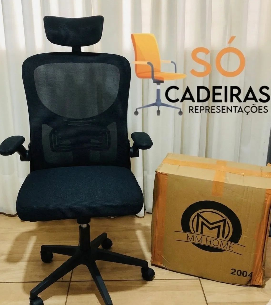 Cadeira de Escritorio Nova Braço Ajustavel