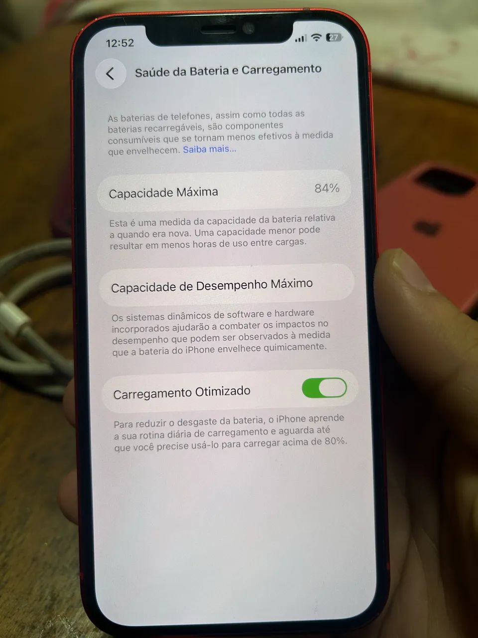 ? iPhone 12 64GB Vermelho ? | IMPECÁVEL | - Foto 4