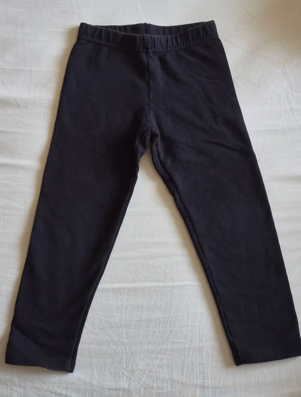 Calca legging infantil preta 