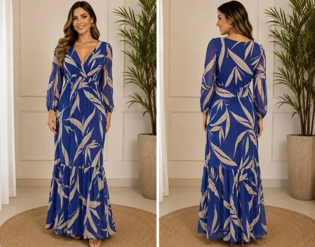 Vestido longo elegante tam 40