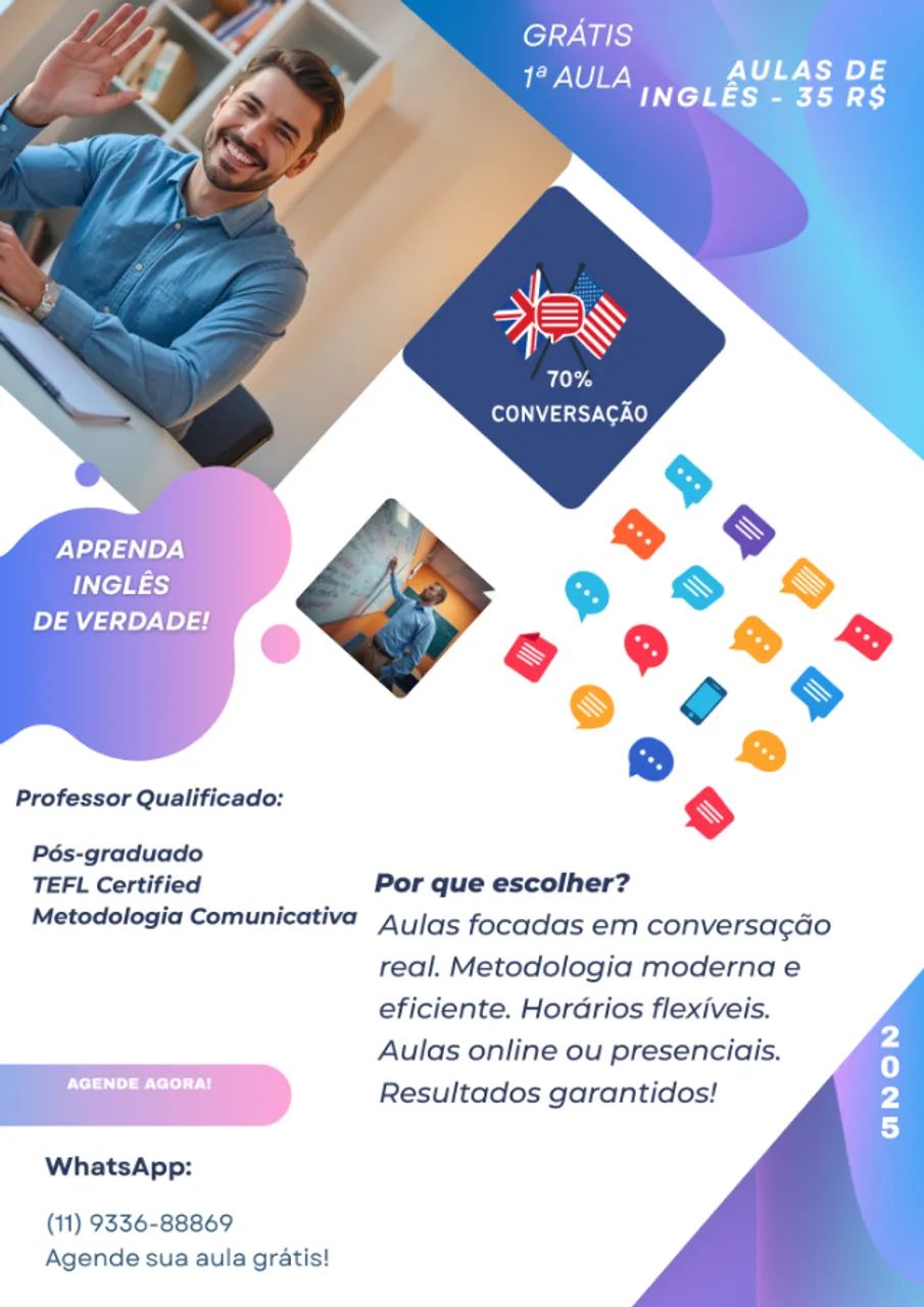 PROFESSOR DE INGLÊS INTERNACIONAL - Foto 5