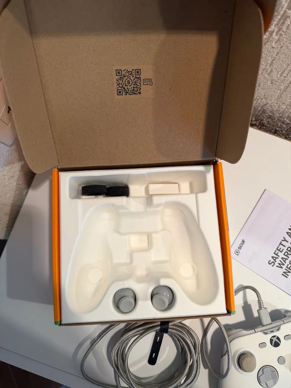 Controle SCUF Valor Pro Xbox PC Com Fio Hall Effect Branco - Foto 4
