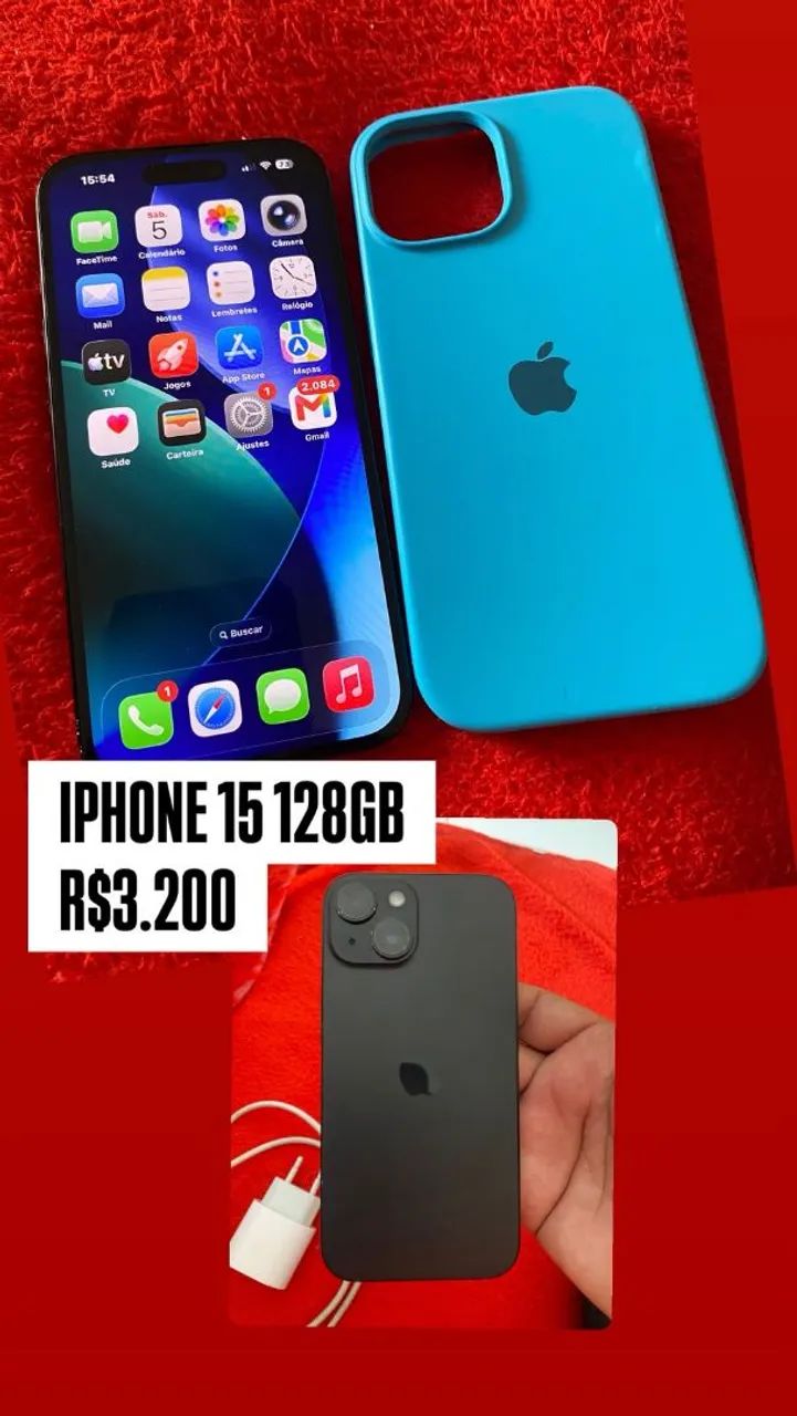 IPHONE 15 128GB R$3.200