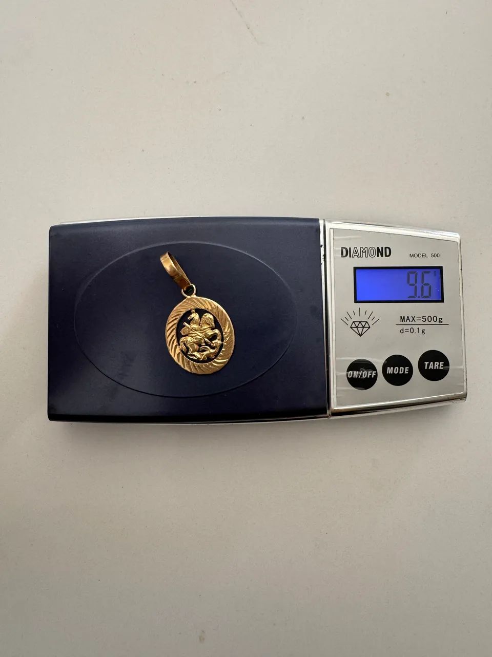 Pingente São Jorge ouro 18k