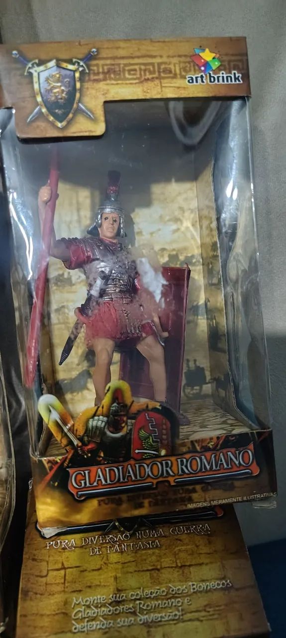 7 bonecos gladiadores romanos  - Foto 4