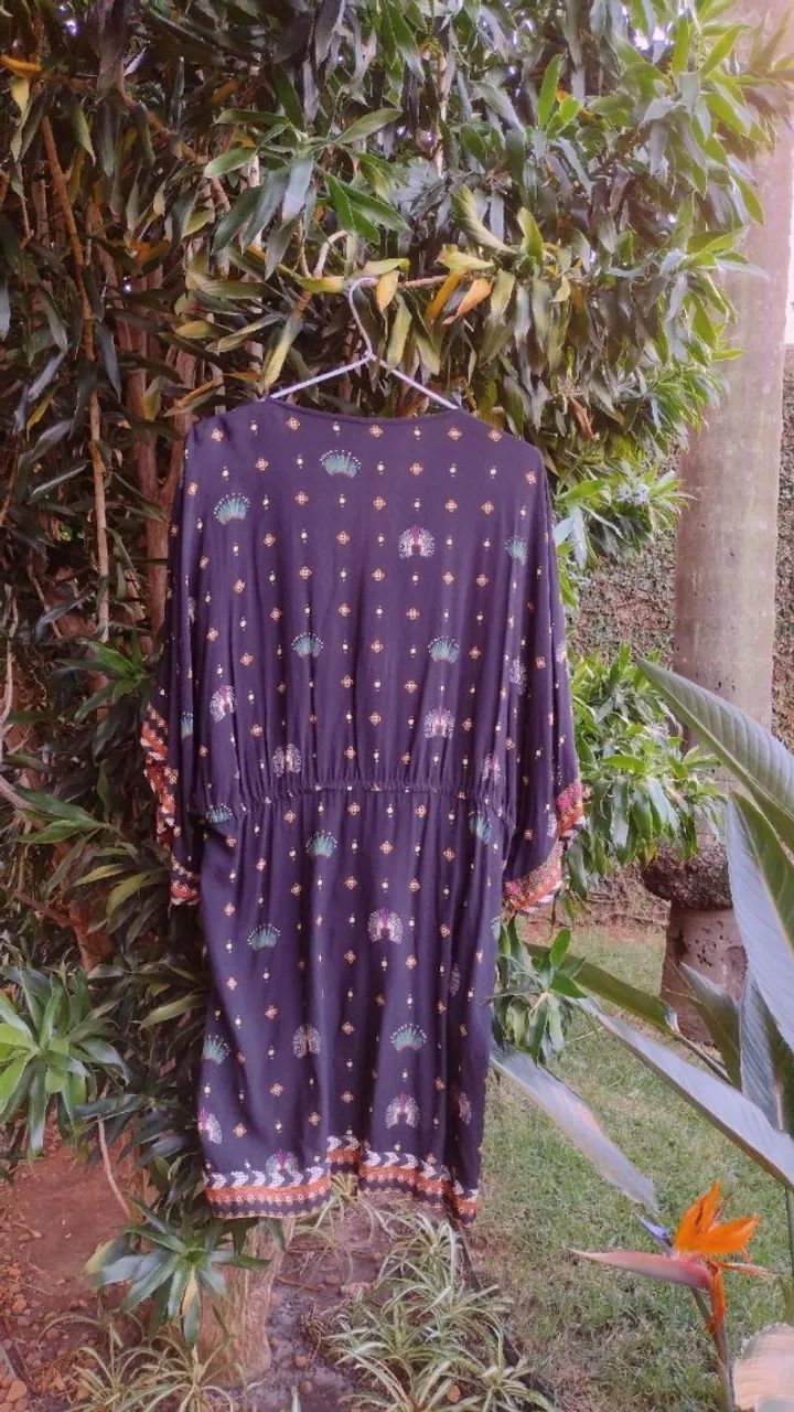 Vestido Curto Farm Wacomaia Estampado - Foto 3